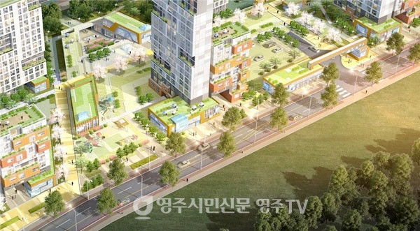 울산다운2지구 A-2블록 커뮤니티시설 조감도