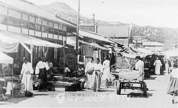 선비골 전통시장(옛 채소전-1954년)