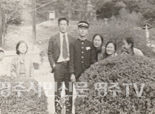 주산학원 최교환 선생님과 선배들(1973년 부석사)