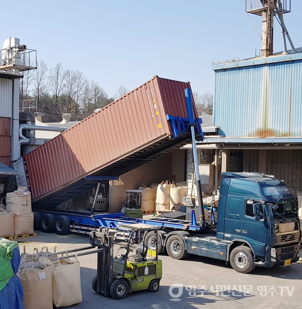 캐나다산 귀리 입고 현장