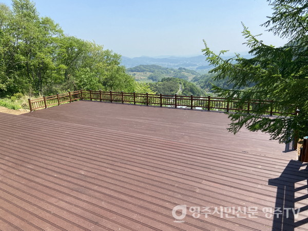 동서트레일 영주 구간 조성 모습(전망데크)