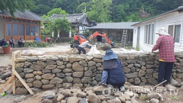 시골집 리모델링 하는 모습