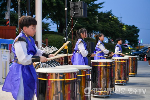 풍기초등학교의 난타 공연